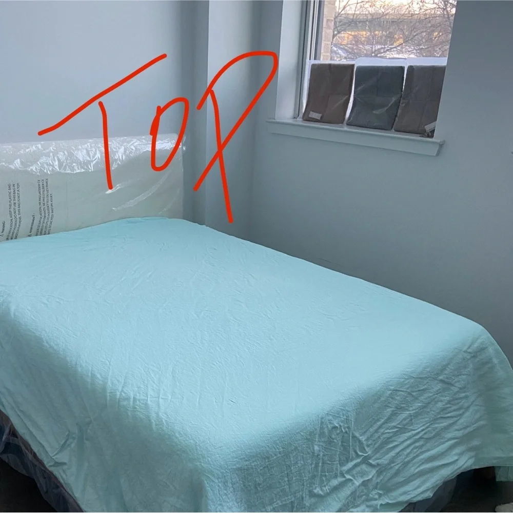 🍒Hill House Home Linen 2021 Duvet+Fitted Sheet+2 Pillowcases Queen/Seafoam Green